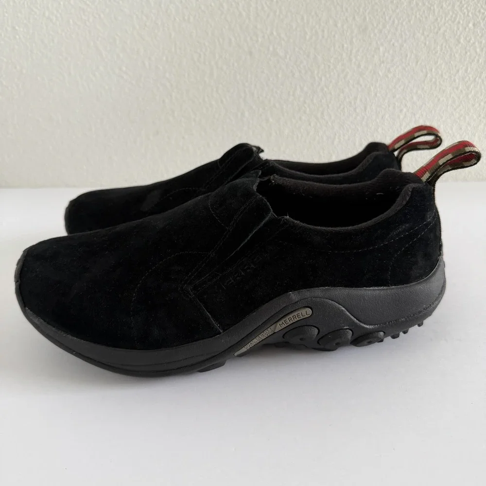 Merrell Jungle Moc Men's 8.5W Midnight Black Suede Slip-On Shoes